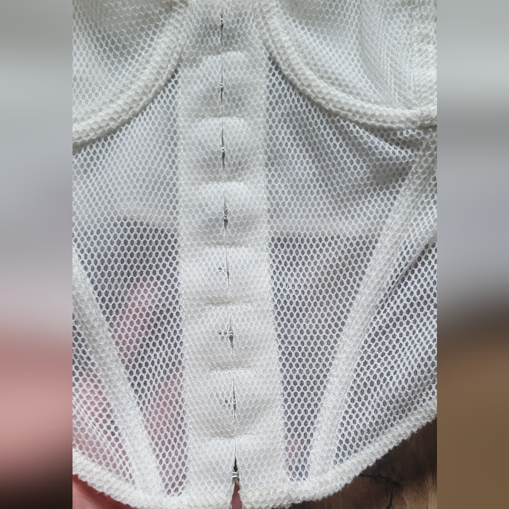 White Fox Boutique Mesh Corset Top - Picture 5 of 6